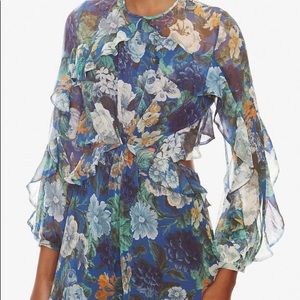 Zimmerman play suit open back, floral